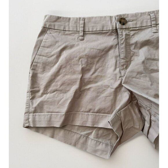 Old Navy Womens Front Zip Flat Panel Khaki Shorts Size 4 Neutral - Picture 2 of 5